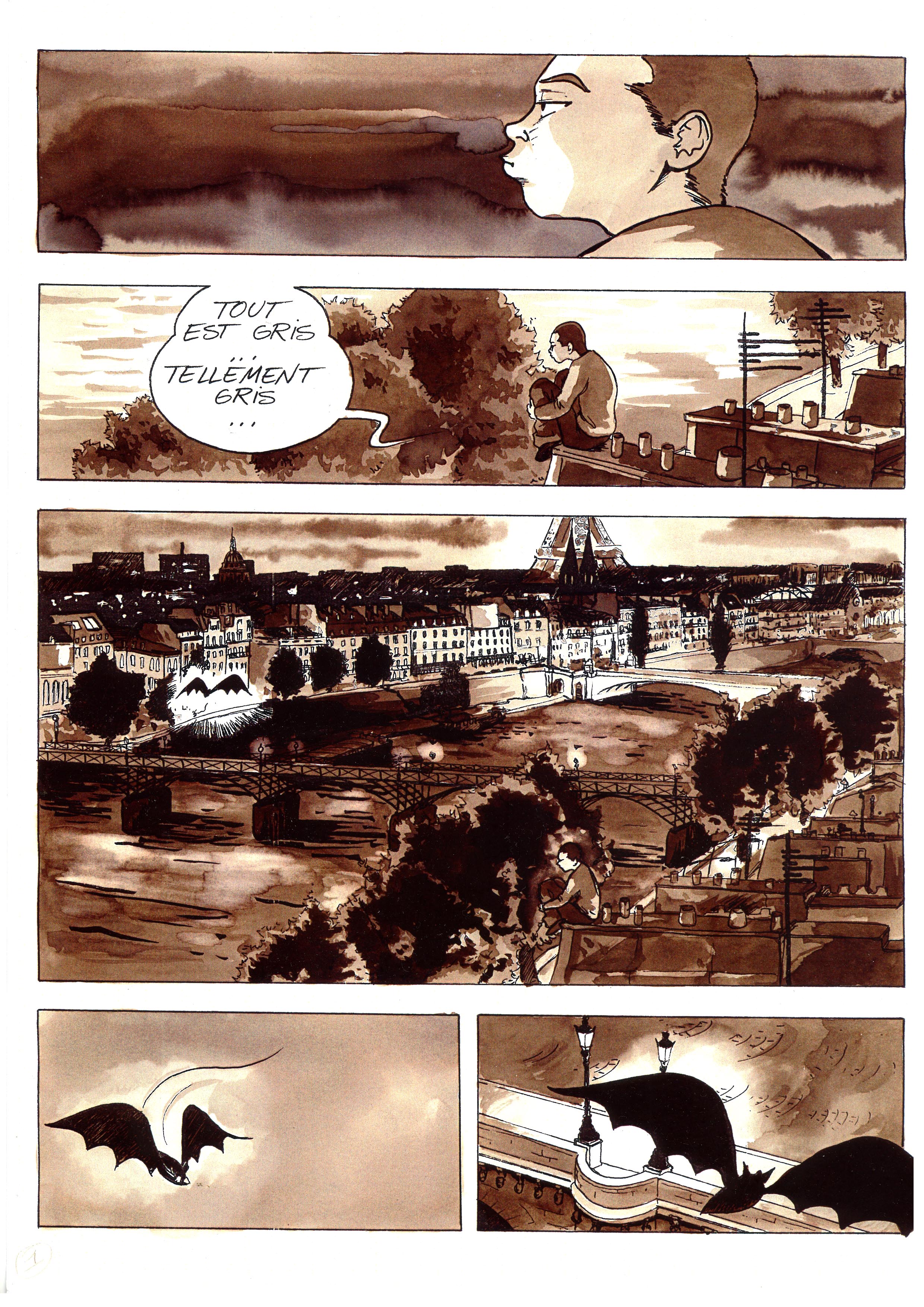 Planche 2 BD - Le Gris